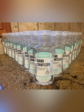 Lot of 48 Defendr+ Hand Sanitizers 2 Ounce Each Travel Size Anti-Bacterial